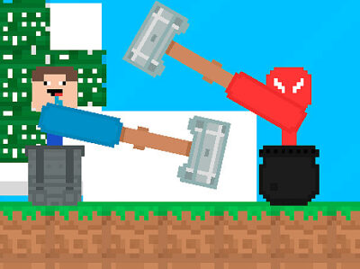 Stickman vs Noob Martillo